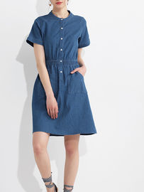 Women Summer Clothing 100 % Cotton Denim Dress
