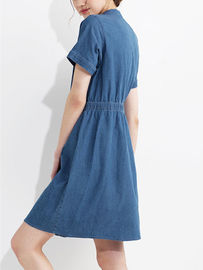 Women Summer Clothing 100 % Cotton Denim Dress