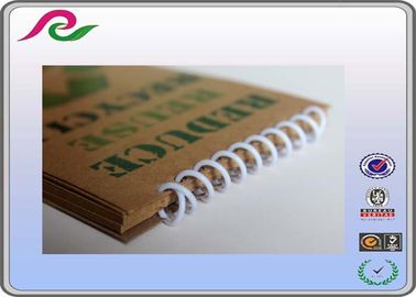 Sticky notes pattern yellow kraft paper spiral bound notebooks , A5 size