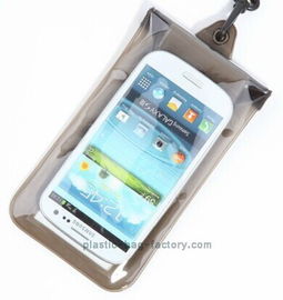 Soft PVC underwater waterproof pouches , plastic waterproof phone pouch